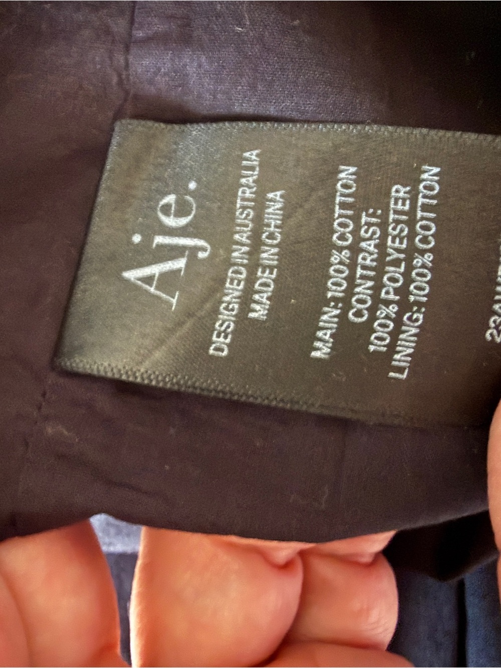 Aje Valentina Bow Midi Dress Black Cotton Poplin Puff Sleeve US 6 AU 10 - Picture 10 of 12